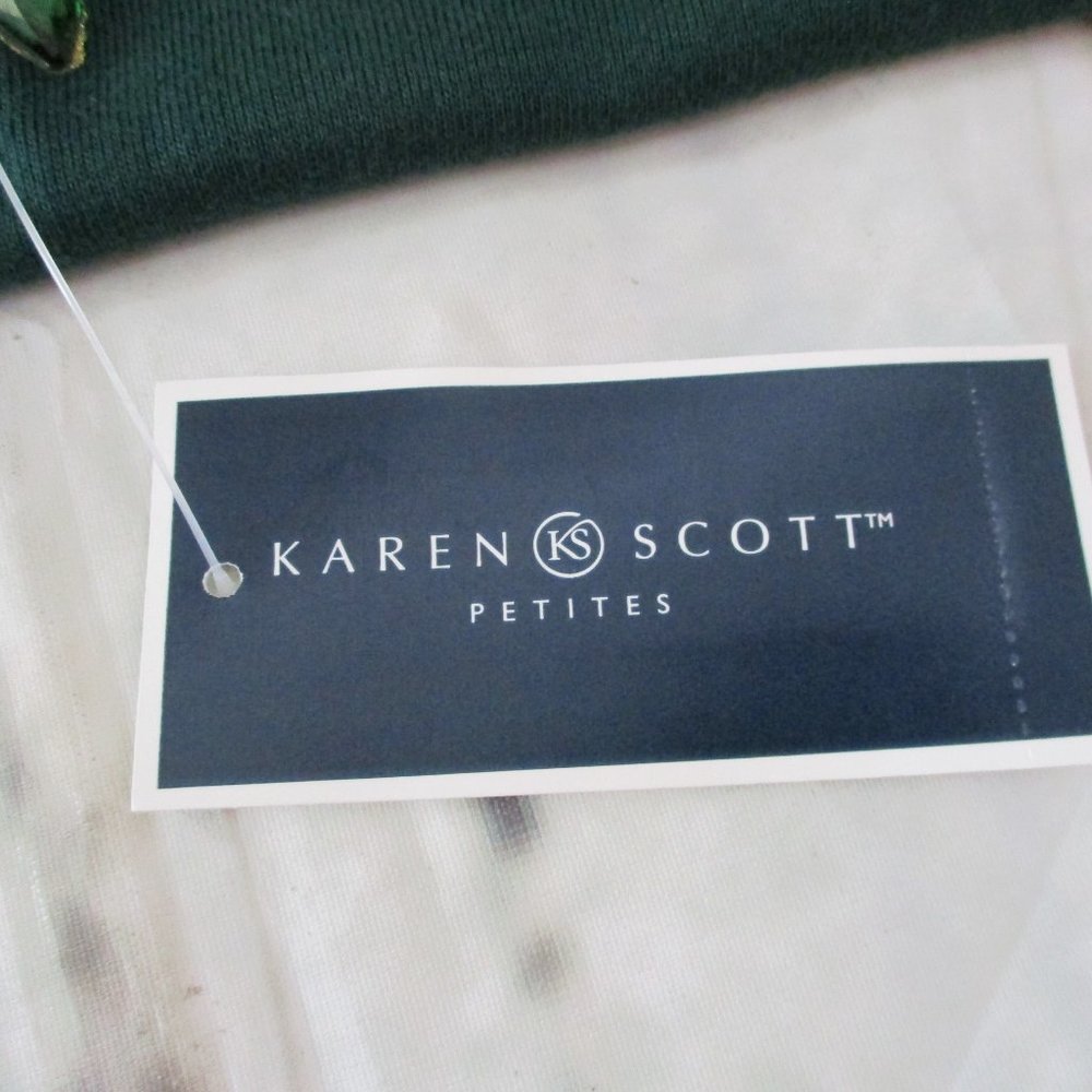 Karen Scott Embellished Holiday Long Sleeve Tee - Picture 9 of 11